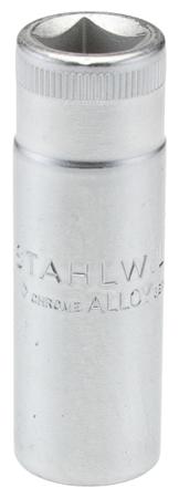 02420032 STAHLWILLE 3/8 in Drive 1/2in Deep Socket, 12 point, 54 mm Overall Length