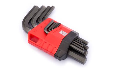 192-3724 RS PRO 9 pieces Hex Key Set 1.5 mm, 2 mm, 2.5 mm, 3 mm, 4 mm, 5 mm, 6 mm, 8 mm, 10 mm