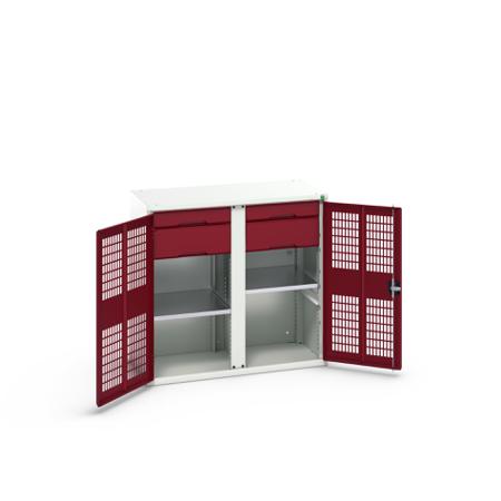16926764.24 Bott 2 Door, 4 Drawer Sheet Steel Cupboard, 1050 x 550 x 1000mm