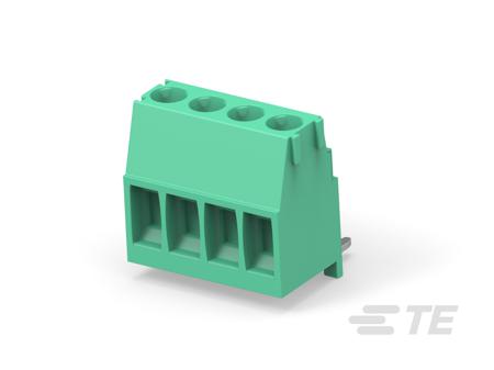 284414-2 TE Connectivity Buchanan Series PCB Terminal Block, 2-Contact, 3.5mm Pitch, Board Mount, 1-Row, Solder, Through Hole