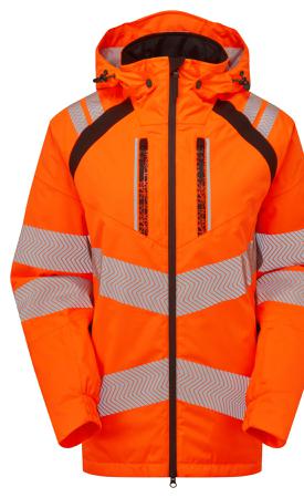 LFE919-XL PULSAR LFE919 Orange Men Hi Vis Parka, XL