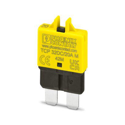 1499969 Phoenix Contact Thermal Circuit Breaker -  Single Pole 32V dc Voltage Rating Base Mounting, 20A Current Rating