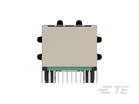 2489085-4 TE Connectivity 24890 Series Female Ethernet Connector, Hole Mount, Cat5e Right Angle 1 Port 8 -Way