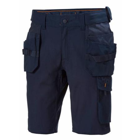77521_590-C146 Helly Hansen Manchester Navy Men's Cotton, Polyester Durable, Stretchy Trousers 33in, 84cm Waist