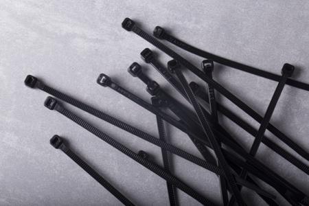 233-465 RS Pro Black Nylon Non-Releasable Cable Tie, 150mm x 3.6 mm