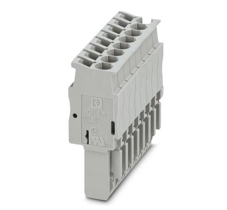 3040326 Phoenix Contact SP Series SP 2,5/ 8 Terminal Plug, 8-Way, 24A, 28 - 12 Wire, Spring Cage Termination
