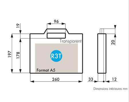 506-6639 RS Pro Polypropylene Tool Box dimensions 260 x 197 x 45mm