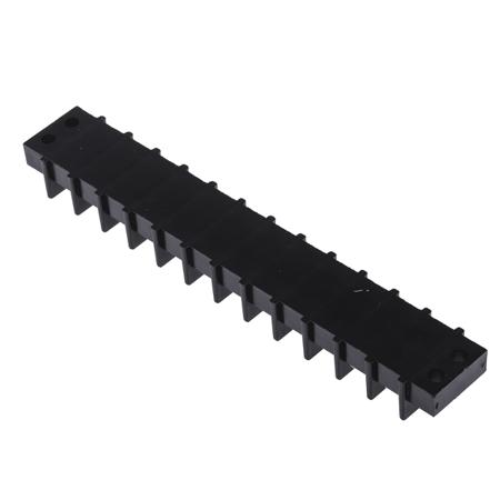 763-8122 RS Pro Non-Fused Terminal Block, 12 Way/Pole, Screw Terminals, 12 AWG Free Hanging, Panel Mount, Polyamide, 750 V