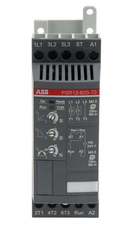 1SFA896106R7000 ABB 12 A Soft Starter PSR Series, IP20, 5.5 kW, 208 → 600 V