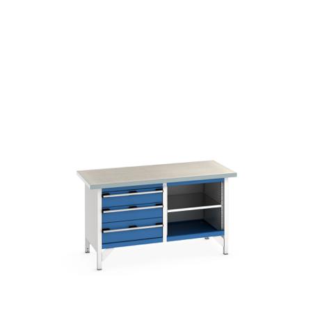 41002167-11V Bott 41002167.11V Sheet Steel Workbench, 840mm x 750mm x 1500mm