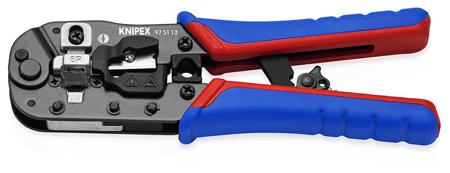 97 51 13 Knipex 97 Hand Crimp Tool for RJ45 Connectors