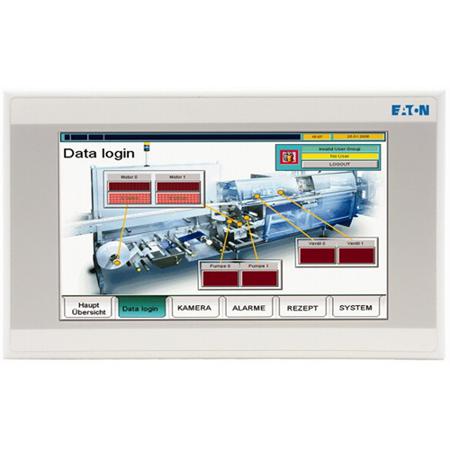 142537-XV-102-D8-70TWR-10 Eaton XV-102 Series XV100 7 in Touch Screen HMI - 70 x 53 mm, TFT Display, 800 x 480pixels