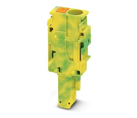 3061745 Phoenix Contact, PP-H 6/ 1-R GNYE, Pluggable Terminal Block, Plug, Push In Termination,