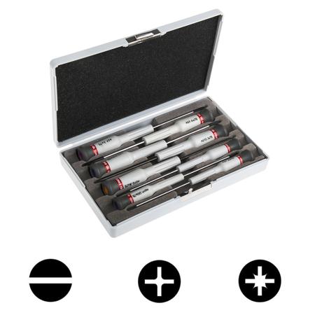 AEF.J6 Facom Phillips; Pozidriv; Slotted Precision Screwdriver Set, 8-Piece