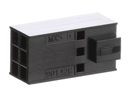 90142-0006 Molex C-GRID III Series 2.54mm Pitch 6 Way 2 Row Female Straight Crimp Connector Housing 90142