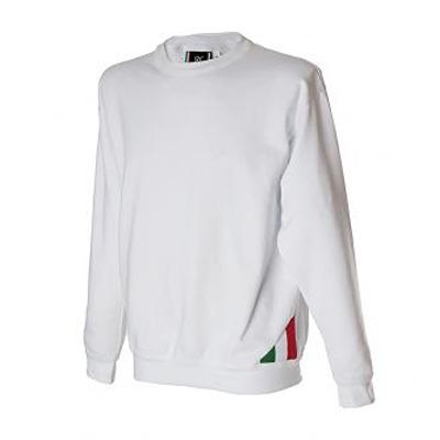 988255-S-WHITE JRC 988255 White 100% Cotton Sweat Shirt S