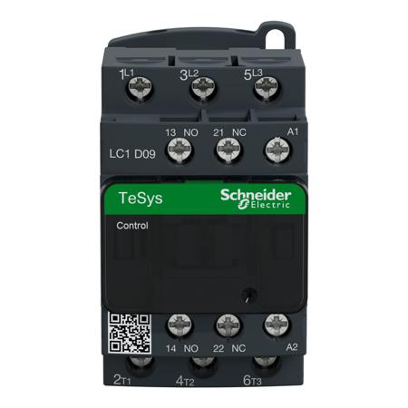 LC1D09M7 Schneider Electric Tesys D LC1D 3 Pole Contactor, 3NO, 9 A, 4 kW, 220 V ac Coil