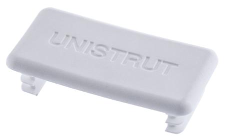 P 3/4240 W Unistrut PVC End Cap, Fits Channel Size 21 x 41mm
