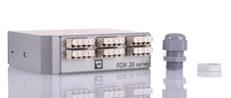 1019705 Phoenix Contact 12 Port LC Multimode Duplex Fibre Optic Patch Panel With 2 Ports Populated