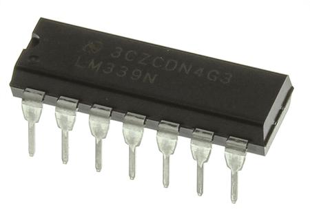LM339N/NOPB  Texas Instruments, Quad Comparator, Open Collector O/P, 1.3μs 3 → 28 V 14-Pin MDIP