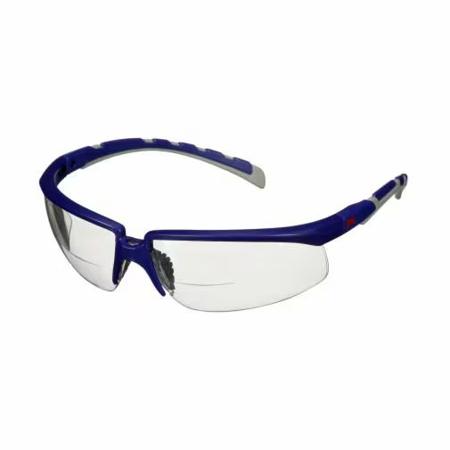 S2025AF-BLU-EU 3M Solus 2000, Scratch Resistant Anti-Mist Safety Goggles with Clear Lenses