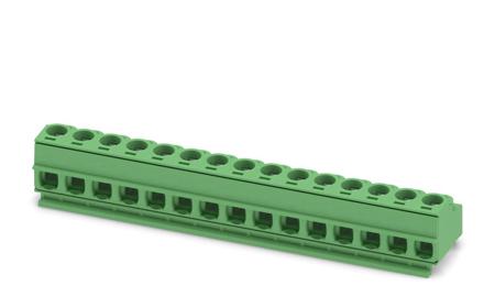 1755868 Phoenix Contact, 5mm Pitch, PT 1.5/15-PH-5.0 CLIP, 15 Way, Pluggable Terminal Block, Plug, Screw Termination,