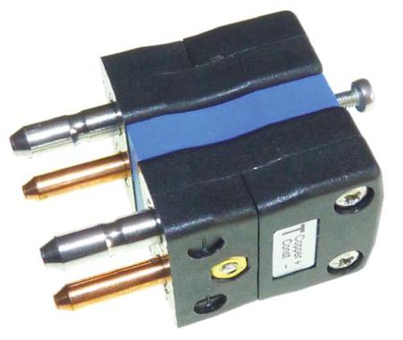 769-1460 RS Pro ANSI Duplex Thermocouple Plug Connector for use with Type T Thermocouple Standard