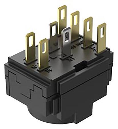 61-8430.22 EAO Contact Block for Use with Series 61 Switches, 250V ac/dc, 3NO