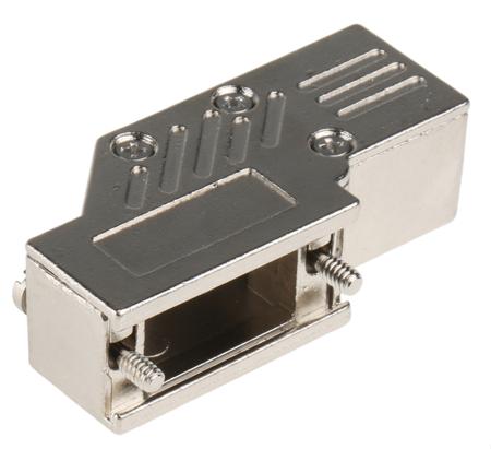MHDCMR09-ULP MH Connectors MHDCMR Series Zinc Right Angle D Sub Backshell, 9 Way, Strain Relief