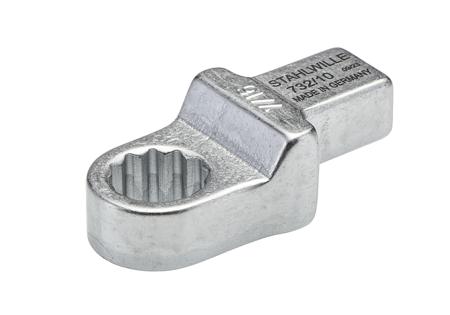 58621028 STAHLWILLE 732a Series Round Insertion Ring Spanner, 18.5 mm, 9 x 12mm Insert, Chrome Plated Finish