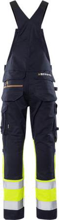 300239-171-126 Fristads 2168 ATHF Men's Trousers Navy, Yellow 80 cm Waist 80cm Leg