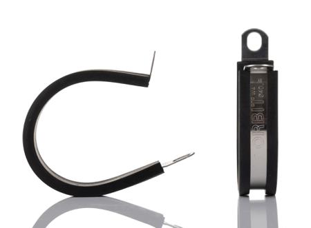 253-8567 RS PRO 44mm Black, Stainless Steel 304 P Clip