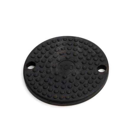 285-707 RS PRO Circular Polypropylene, Thermoplastic Elastomer (TPE) Non Slip Pad, 51mm diameter 8mm width x 51mm length
