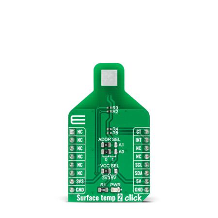 MIKROE-4266 MikroElektronika Surface Temp 2 Click Temperature Sensor Temperature Sensor Board for ADT7422