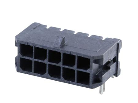 43045-1007 Molex MICRO-FIT 3.0 43045, 3mm Pitch, 10 Way, 2 Row, Right Angle PCB Header, Surface Mount