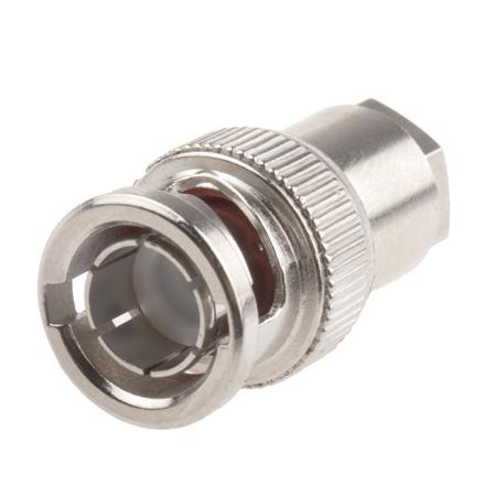 546-3838 RS Pro Straight 75Ω Cable Mount BNC Connector Plug, Clamp Termination RG179 Nickel