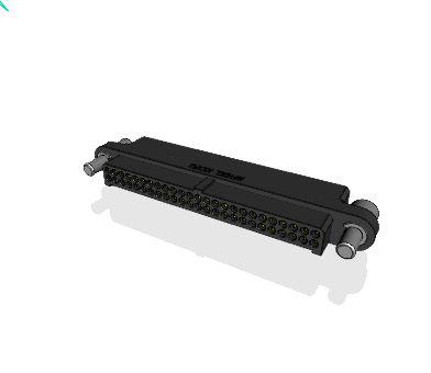 MHDAS2M050BE01 Amphenol Socapex MHDAS Series Straight PCB PCB Header, 50 Contact(s), 1.27 mm Pitch, 2 Row, Shrouded
