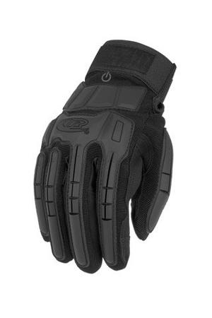 163-10 Ansell Ringers R-163 Black Leather Cut Resistant, Impact Protection Gloves, Size 10, Thermoplastic Rubber Coating