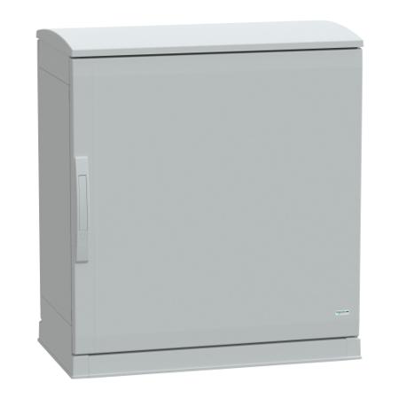 NSYPLAZT774G Schneider Electric Thalassa Series Fibreglass Reinforced Polyester Single-Door-Door Floor Standing Enclosure, Opaque