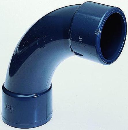 721001108 Georg Fischer 90° PVC-U Elbow, 1in x 1in, L.88mm