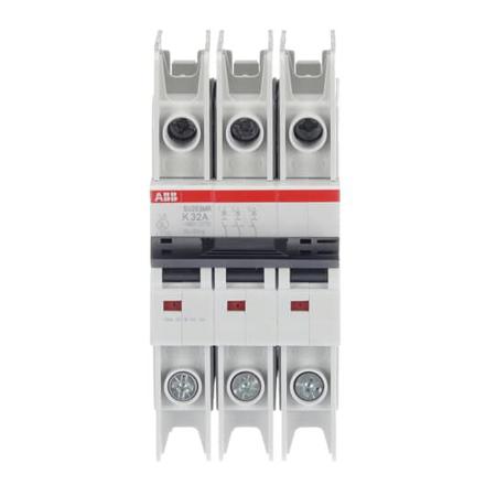 2CDS273347R0537 ABB System Pro M Compact SU200 MR Circuit Breaker, 3P, 32A Curve K, 400V AC, 15 kA Breaking Capacity
