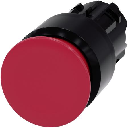 3SU1000-1AA20-0AA0 Siemens SIRIUS ACT 3SU10 Series Red Latching Push Button Head, 22mm Cutout, IP66, IP67, IP69K
