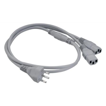 558-954 RS PRO Right Angle IEC C13 Socket to Straight Power Cord, 1m