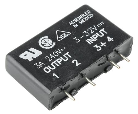 MP240D3 Sensata Crydom DRA1 Series Solid State Relay, 3 A Load, PCB Mount, 280 V rms Load, 32 V dc Control