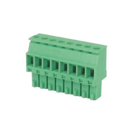 TS04115A0000G Amphenol Industrial, 3.5mm Pitch, , 4 Way, , Pluggable Terminal Block, Plug, Free Hanging (In-Line), Screw