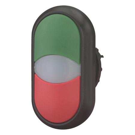 216699 M22S-DDL-GR Eaton RMQ Titan M22 Series Illuminated Push Button, Panel Mount, 22mm Cutout, IP67, IP69K