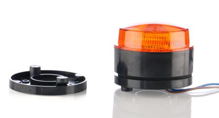 187-9648 Xenon, Flashing Beacon, Amber, Stud Mount, Surface Mount, 115 V ac, 230 V ac