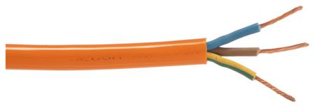 0013611 Lapp, Power 3 Core, Orange Polyurethane Sheath Power Cable