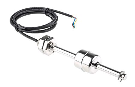 SSF67A25B100 Sensata Cynergy3 SSF67 Series Vertical Stainless Steel Float Switch, Long Reach Float, Direct Load, 250V ac Max, 120V