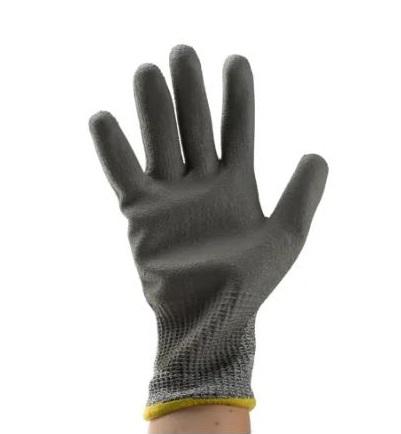 246-3370 Grey Glass Fibre, HPPE Heat Resistant Work Gloves, Size XL, Polyurethane Coating